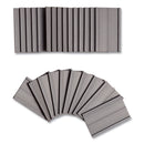 U Brands Magnetic Card Holders, 2 x 1, Black, 25/Pack