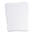 U Brands Data Card Replacement Sheet, 8.5 x 11 Sheets, Perforated at 2", White, 10/Pack