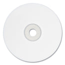 Verbatim CD-R Printable Recordable Disc, 700 MB/80 min, 52x, Spindle, White, 100/Pack