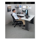 Fellowes Partition Additions Clips, 40 Sheet Capacity, Dark Graphite, 4/Pack