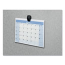 Fellowes Partition Additions Clips, 40 Sheet Capacity, Dark Graphite, 4/Pack