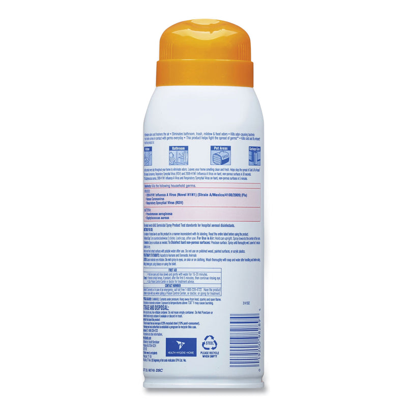 LYSOL 2 in 1 Disinfectant Spray III, Tropical Breeze, 10 oz Aerosol Spray, 6/Carton