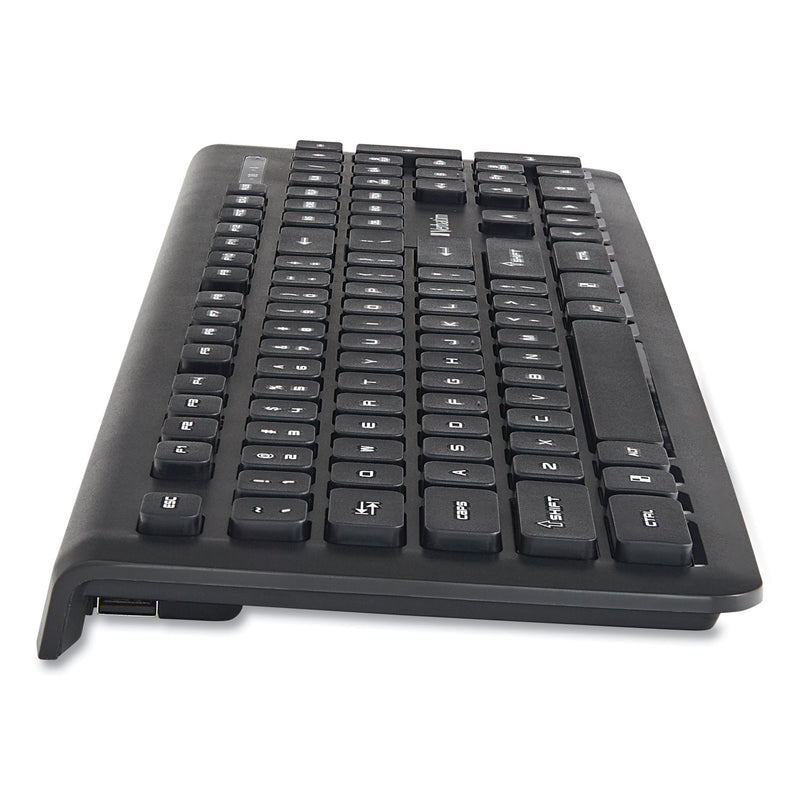 Verbatim Wireless Slim Keyboard, 103 Keys, Black