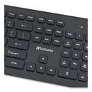 Verbatim Wireless Slim Keyboard, 103 Keys, Black