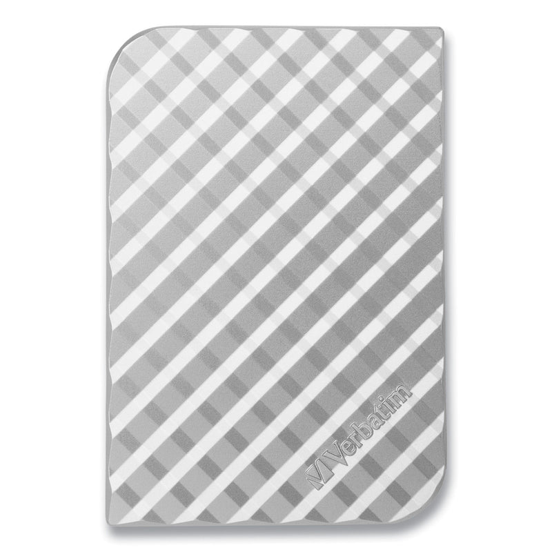 Verbatim Store N Go USB 3.0 Portable Hard Drive, 2 TB, Silver