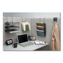 Fellowes Mesh Partition Additions Three-Tray Organizer, 11.13 x 14 x 14.75, Over-the-Panel/Wall Mount, Black