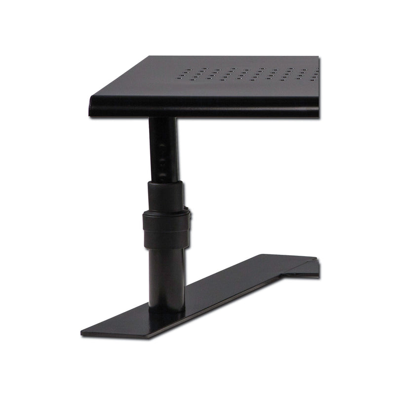 Allsop Metal Art ErgoTwin Dual Monitor Stand, 25.6 to 33.1 x 12.6 x 6.2 to 8.6, Black, Supports 20 lb/Shelf