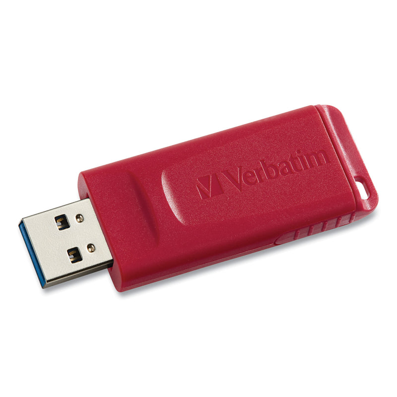 Verbatim Store 'n' Go USB Flash Drive, 128 GB, Red