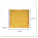Verbatim CD/DVD Slim Case, Assorted Colors, 50/Pack