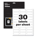 Avery PermaTrack Destructible Asset Tag Labels, Laser Printers, 0.75 x 2, White, 30/Sheet, 8 Sheets/Pack