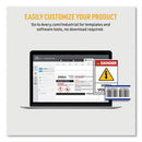 Avery PermaTrack Destructible Asset Tag Labels, Laser Printers, 0.75 x 2, White, 30/Sheet, 8 Sheets/Pack