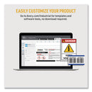 Avery PermaTrack Destructible Asset Tag Labels, Laser Printers, 1.25 x 2.75, White, 14/Sheet, 8 Sheets/Pack