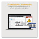 Avery PermaTrack Metallic Asset Tag Labels, Laser Printers, 2 x 3.75, Silver, 8/Sheet, 8 Sheets/Pack