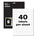 Avery PermaTrack Durable White Asset Tag Labels, Laser Printers, 0.75 x 1.5, White, 40/Sheet, 8 Sheets/Pack