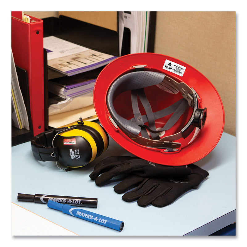 Avery PermaTrack Durable White Asset Tag Labels, Laser Printers, 0.75 x 1.5, White, 40/Sheet, 8 Sheets/Pack