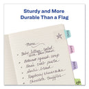 Avery Ultra Tabs Repositionable Tabs, Mini Tabs: 1" x 1.5", 1/5-Cut, Assorted Pastel Colors, 40/Pack