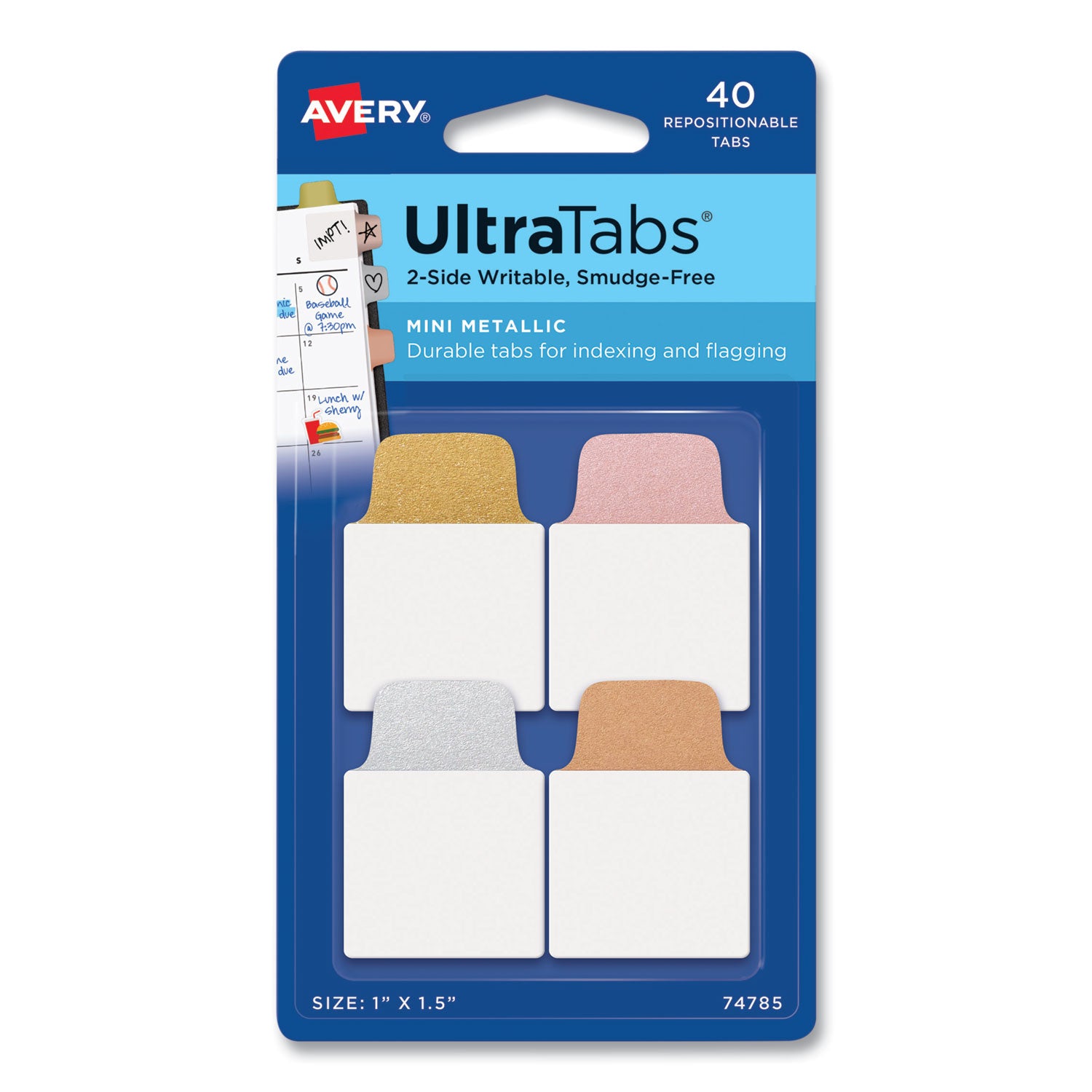 Ultra Tabs Repositionable Tabs, Mini Tabs: 1