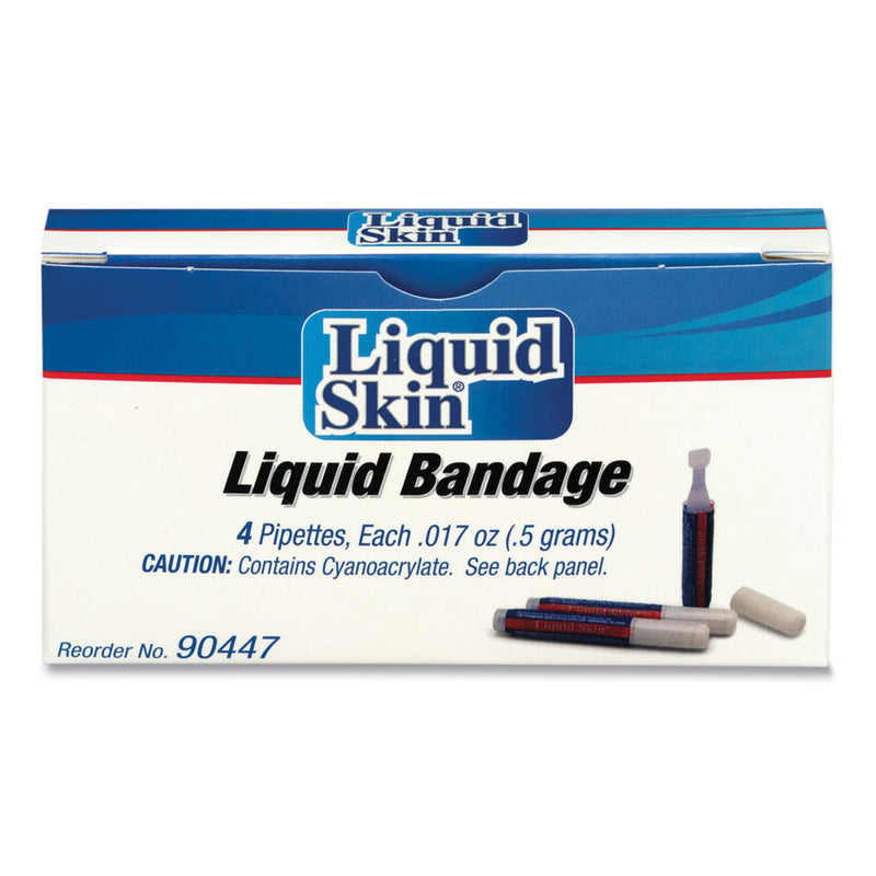 PhysiciansCare Liquid Bandage, 0.017 oz Pipette, 4/Box