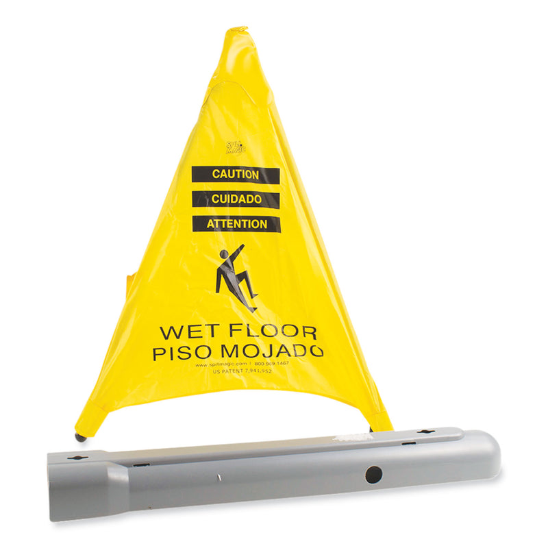 Spill Magic Pop Up Safety Cone, 3 x 2.5 x 20, Yellow