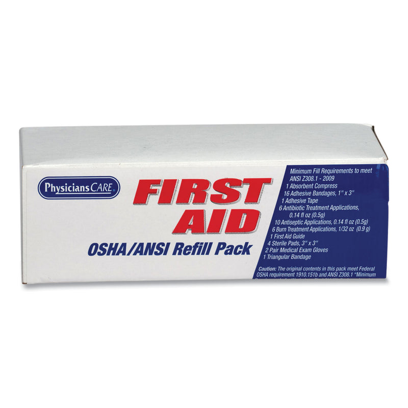 PhysiciansCare OSHA First Aid Refill Kit, 41 Pieces/Kit