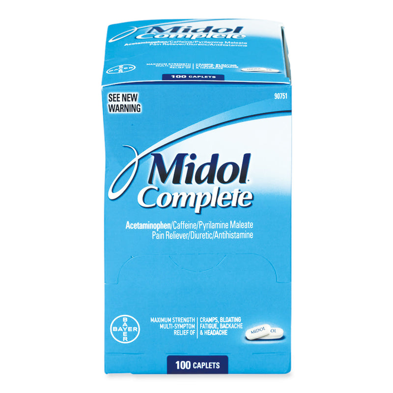 Midol Complete Menstrual Caplets, Two-Pack, 50 Packs/Box