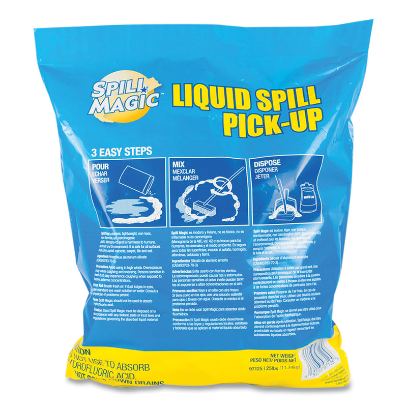 Spill Magic Sorbent, 33 qt, 25 lb Bag