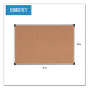 MasterVision Value Cork Bulletin Board with Aluminum Frame, 48 x 71, Natural