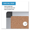 MasterVision Value Cork Bulletin Board with Aluminum Frame, 48 x 71, Natural
