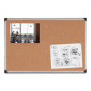 MasterVision Value Cork Bulletin Board with Aluminum Frame, 48 x 71, Natural