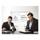 MasterVision Porcelain Value Dry Erase Board, 48 x 96, White, Aluminum Frame
