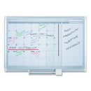 MasterVision Monthly Planner, 36x24, Silver Frame