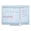 MasterVision Monthly Planner, 48x36, Silver Frame