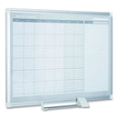 MasterVision Monthly Planner, 48x36, Silver Frame