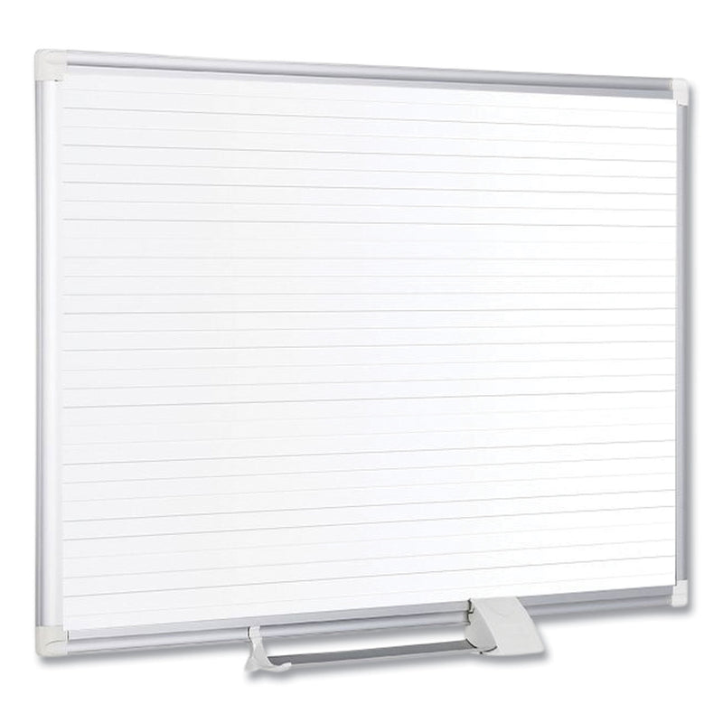 MasterVision Ruled Planning Board, 48 x 36, White/Silver