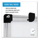 MasterVision Value Lacquered Steel Magnetic Dry Erase Board, 48 x 96, White, Aluminum Frame