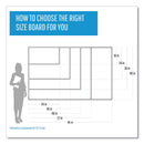 MasterVision Value Lacquered Steel Magnetic Dry Erase Board, 48 x 96, White, Aluminum Frame