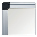 MasterVision Value Lacquered Steel Magnetic Dry Erase Board, 48 x 96, White, Aluminum Frame