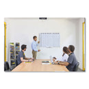 MasterVision Grid Planning Board, 1 x 2 Grid, 72 x 48, White/Silver