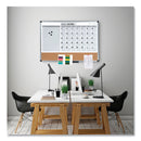 MasterVision 3-in-1 Calendar Planner Dry Erase Board, 36 x 24, Silver Frame