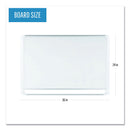MasterVision Lacquered steel magnetic dry erase board, 24 x 36, Silver/White