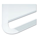 MasterVision Lacquered steel magnetic dry erase board, 24 x 36, Silver/White