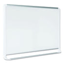 MasterVision Lacquered steel magnetic dry erase board, 24 x 36, Silver/White