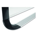 MasterVision Lacquered steel magnetic dry erase board, 36 x 48, Silver/Black