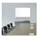 MasterVision Lacquered steel magnetic dry erase board, 36 x 48, Silver/White