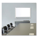 MasterVision Lacquered steel magnetic dry erase board, 48 x 96, Silver/White