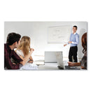 MasterVision Lacquered steel magnetic dry erase board, 48 x 96, Silver/White
