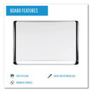 MasterVision Porcelain Magnetic Dry Erase Board, 48x96, White/Silver