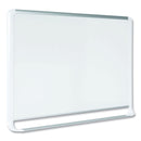MasterVision Lacquered steel magnetic dry erase board, 48 x 72, Silver/White