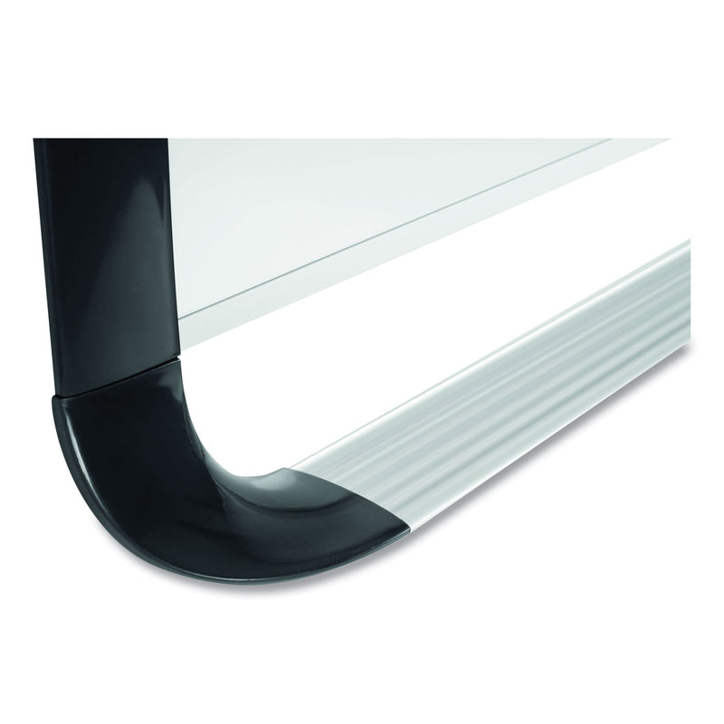 MasterVision Porcelain Magnetic Dry Erase Board, 48x72, White/Silver