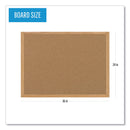 MasterVision Earth Cork Board, 24 x 36, Wood Frame